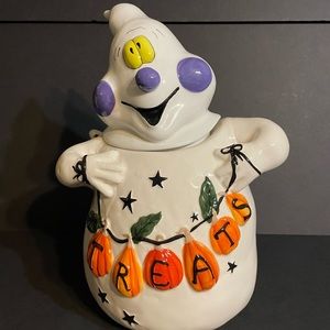 Blue sky cookie jar / canister ( new )